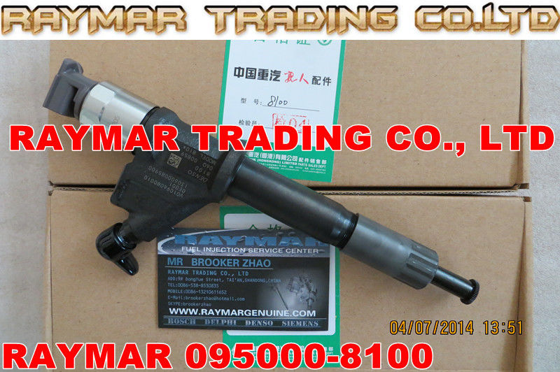 DENSO common rail fuel injector 095000-8100 095000-8101 for HOWO A7 VG1096080010